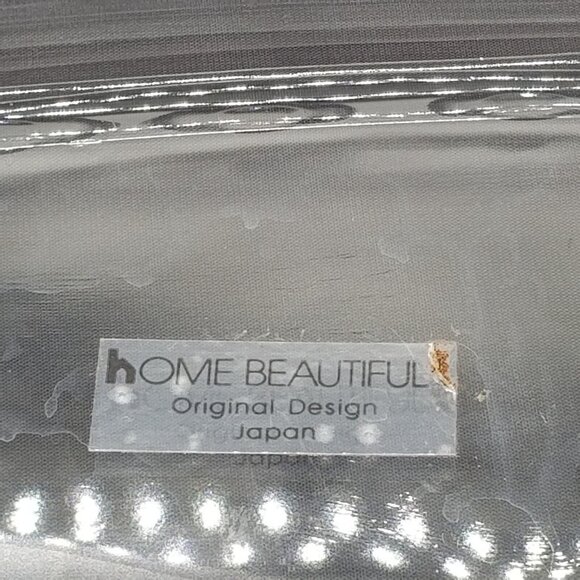 Home Beautiful Crystal Glass Rectangular Dish Frosted Roses Lid Trinket Japan - Picture 6 of 11